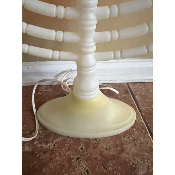 Vintage Blow Mold Menorah That Lights Up Plugs In Star of David White Plastic - Picture 4 of 8